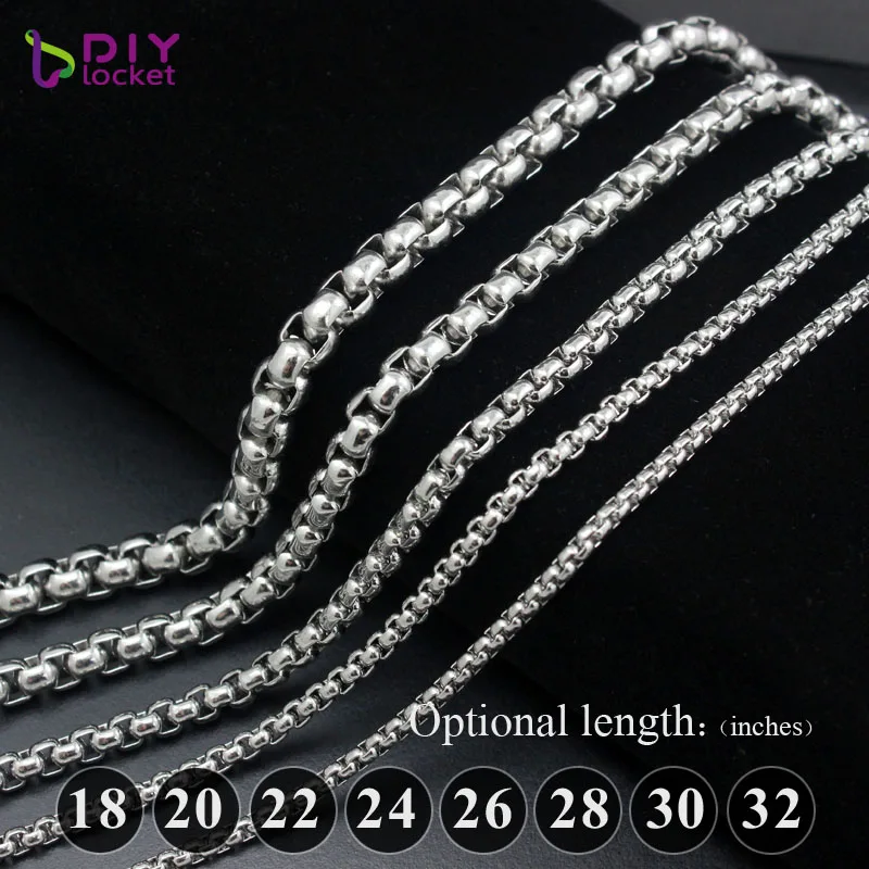 

1pc! High Quality 316 Stainless Steel Chains Necklace DIY Jewelry, Accept customization LSCH09