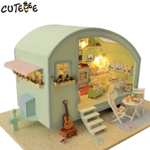DIY Doll House Wooden Doll Houses Miniature dollhouse Furniture Kit Toys for children Gift Time travel