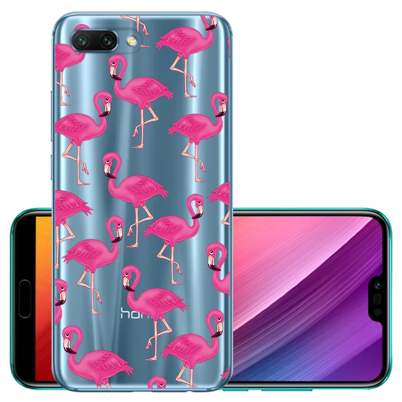 CROWNPRO Funda для huawei Honor 10 чехол s Силиконовый ТПУ для Honor10 5,8" мягкая задняя крышка прозрачный для huawei Honor 10 чехол для телефона TPU - Цвет: HLN