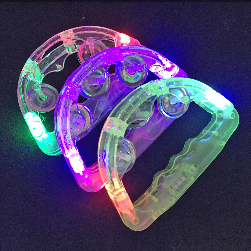 luminous toys Colorful LED Flashing Baby Rattle Hand Bell Light Up LED