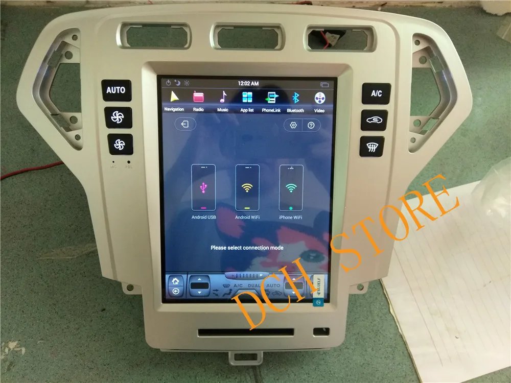 10,4 ''Tesla стиль Android 8,1 автомобильный DVD gps плеер для Ford Mondeo fusion 2007 2008 2009 2010 2011 2012 2013 PX6 CARPLAY