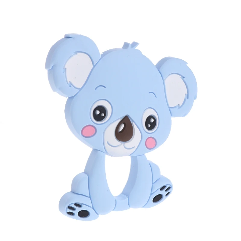 Медведь Детские Прорезыватели Силиконовые Прорезыватели игрушки жевательные Подвески Младенцы Bpa бесплатно Diy ожерелье кулон