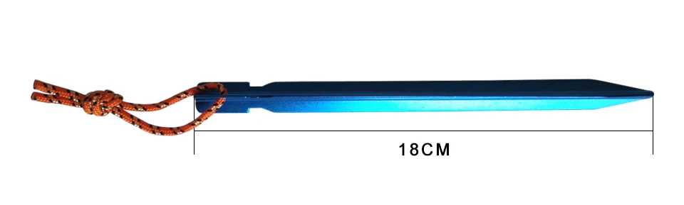 18 см профессиональная палатка из алюминиевого сплава колышки с тросовая стойка Туристическое оборудование для кемпинга аксессуары для путешествий на открытом воздухе