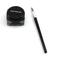 2 шт Мини Черный подводка+ щетка Очаровательная Для женщин глаз Макияж Косметика Инструмент