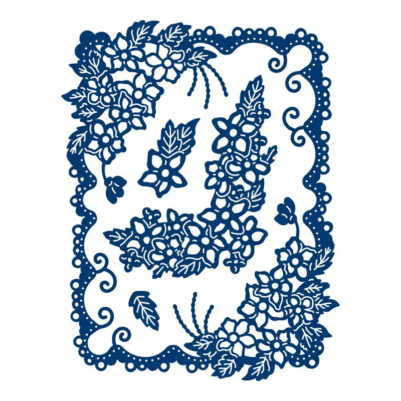 

Flower Frame Background Metal Cutting Dies for Scrapbooking New 2019 Craft Dies Embossing Dies Cuts Card Making Stencils