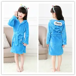 Новый стиль Tianma детский Халат фланелевый мультфильм детский домашний халат пижамы животные купальные халаты с капюшоном повязка для сна