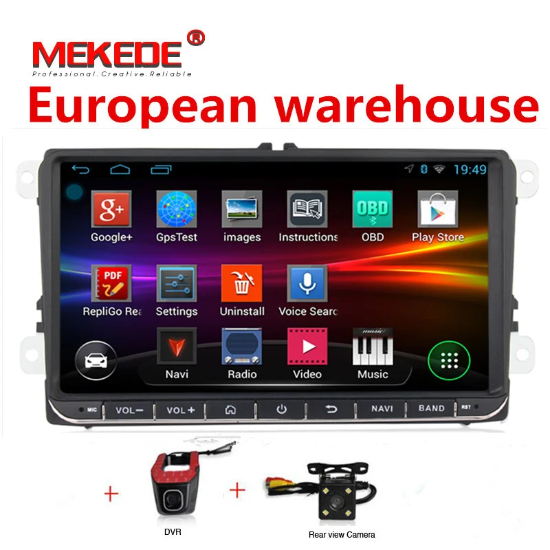 

9" Android Car Radio GPS Navigation for Volkswagen SKODA GOLF 5 Golf 6 POLO PASSAT B5 B6 TIGUAN muiltimedia player BT RDS WIFI