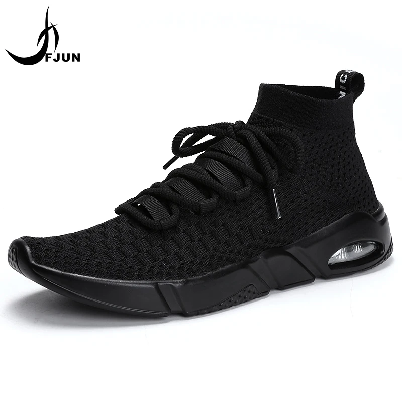 

New Running Shoes For Men zapatillas hombre deportiva Lightweight Flying Sport Breathable Stability High Help Sneakers BW41