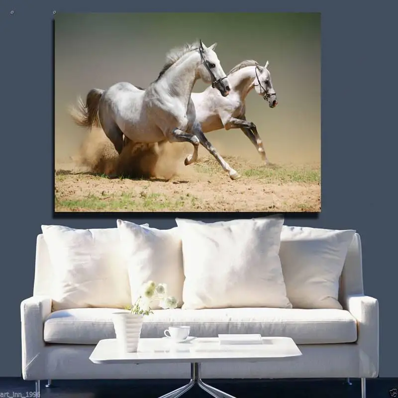 

1 Panels Hd Printed White Horse Wall Art Painting Canvas Print Room Decor Print Poster Picture Canvas P0594 vendor supplier