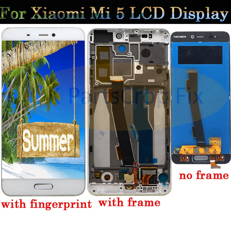 

For Xiaomi Mi5 LCD Touch Screen With Frame LCD Display + Touch Panel Replacement for Xiaomi mi 5 Pro Prime lcd display