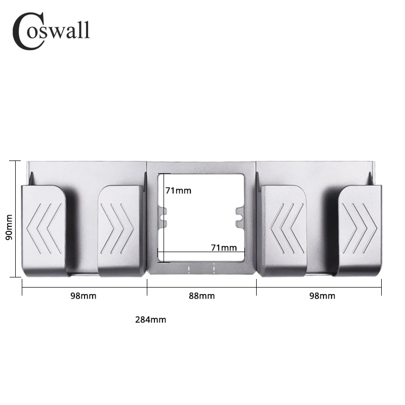 Coswall черная серая настенная розетка держатель для телефона Аксессуары для смартфона подставка поддержка для мобильного телефона один/два держателя для телефона