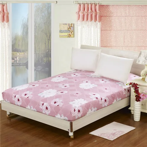 Домашний текстиль, 1 шт. простыня, простиня с цветком, хлопковый матрац, чехол, двойной полный размер, кровать, одежда, покрывало, розовый, синий - Цвет: xiangyanghuakai