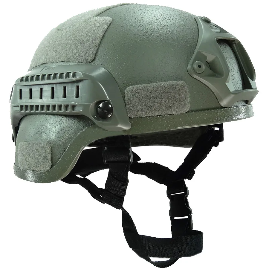 

Anti-explosion Mich 2000 Tactical Combat Airsoft Helmet ARC Rail NVG Mount