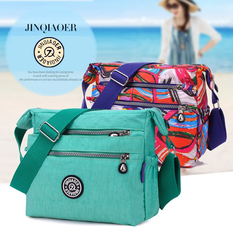 

new nylon Waterproof Fashion and leisure messenger bag for Lady's Women's shoulder bag famous brand Beach bags