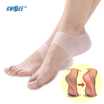 

1 Pair Breathable Silicone Heel Cracking Care Insoles Heel Protective Socks Heel Crack Skin Whitening Sleeve