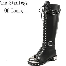 Новинка года; короткие плюшевые ботинки на плоской подошве на молнии из коровьей кожи; сезон весна-осень; женские ботинки с металлической пряжкой; ZY171025