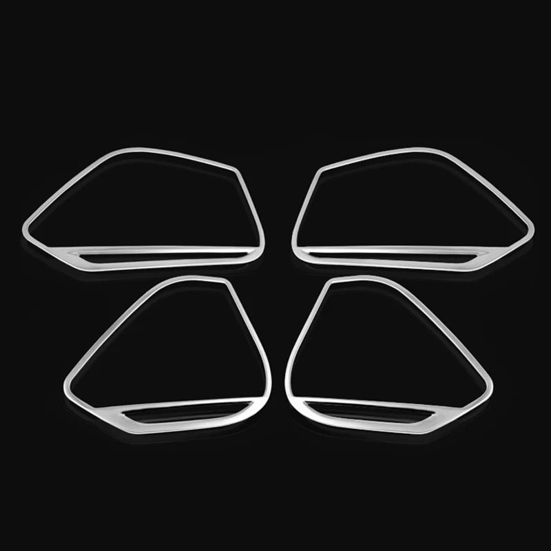 4 шт нержавеющая дверь нижний динамик рамка-декоратор Крышка Накладка для Audi A5& A4 B9