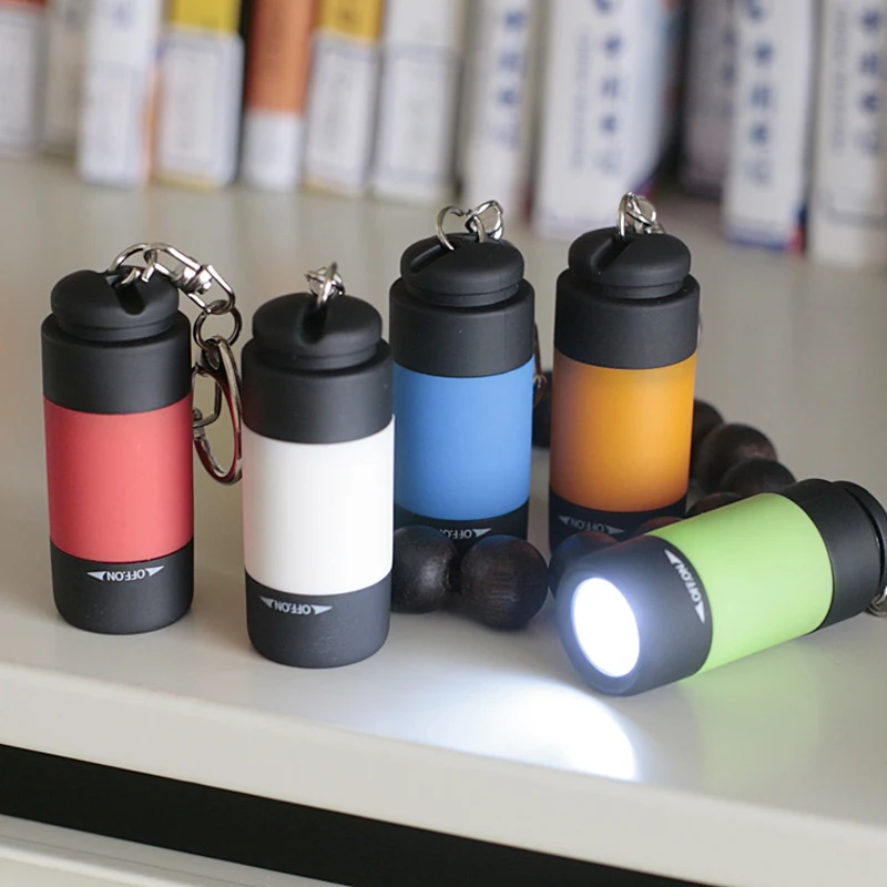 Lanternas e Lanternas portátil mini keychain bolso tocha Suporte ao Dimmer : Única Lima