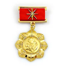 Изготовленная на заказ двойная часть медали, позолоченные, ленты, cyrstal