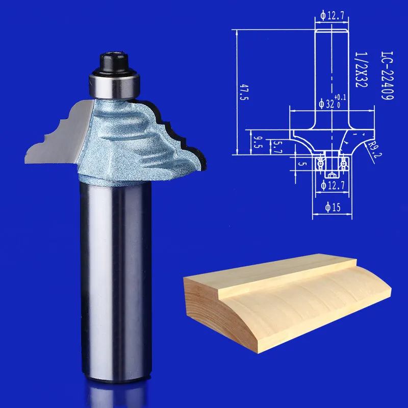 1 قطع باب والجدول حافة مع r الرباط سكين النجارة cutter1/2 \