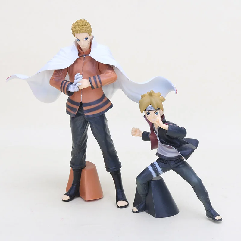 

2pcs/set Naruto & Uzumaki father and son PVC Action Figure Model Toy 10-15CM