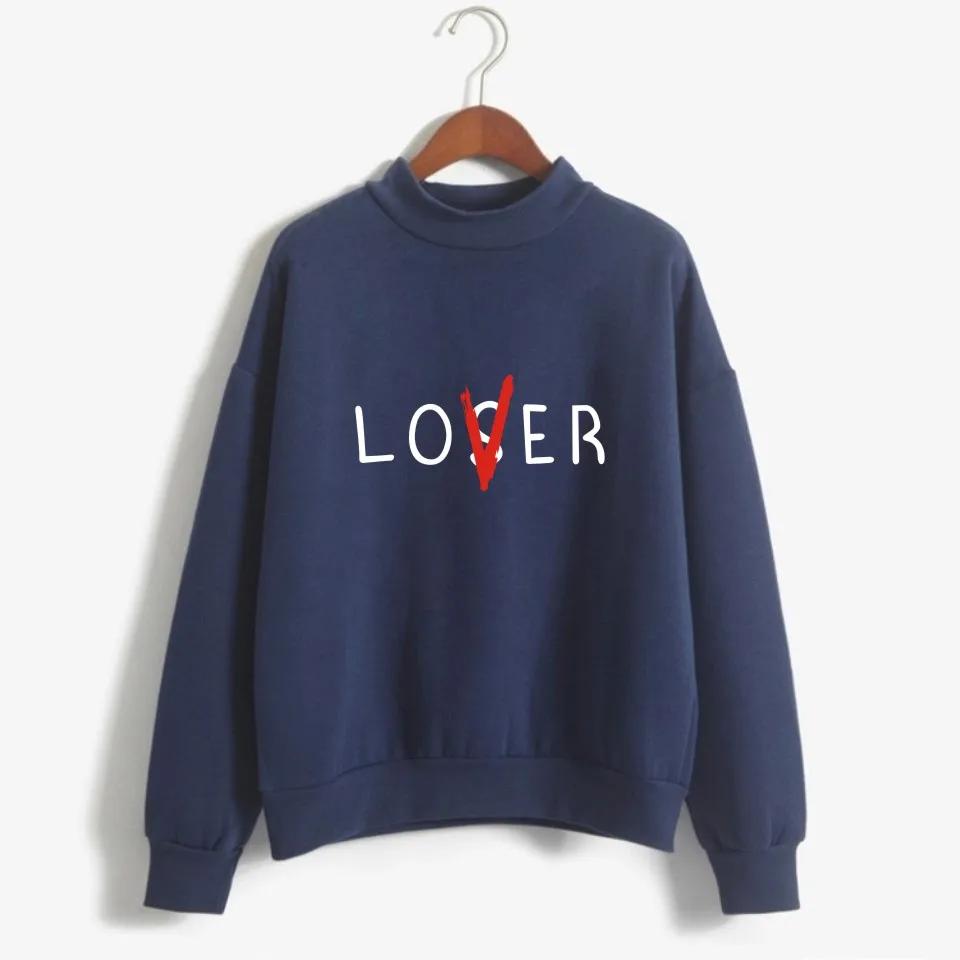  Pennywise Losers Club Lover Sweatshirts Antumn Pullover Fleece Hoodies Turtleneck Fashion Sweatshir