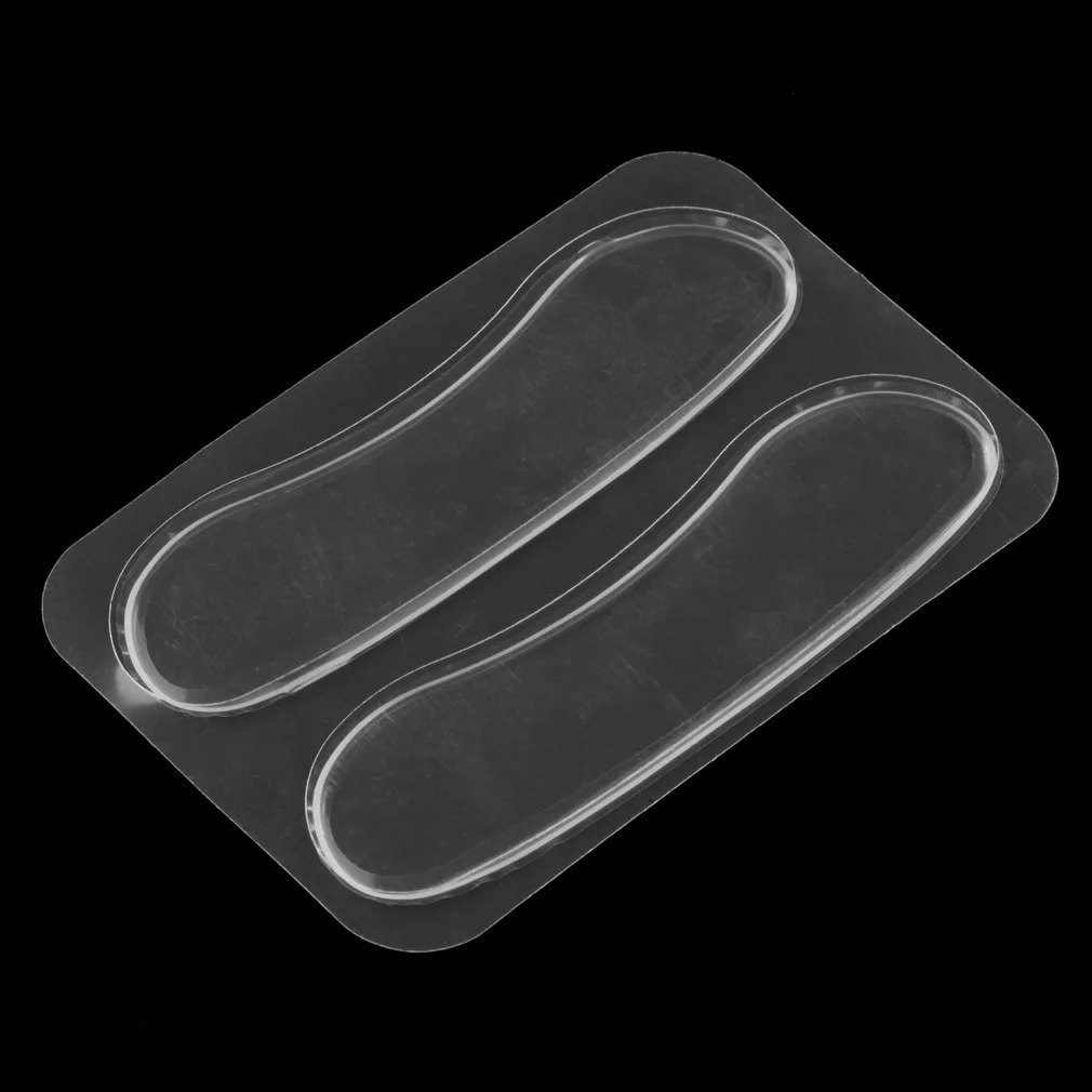 

1Pair Comfortable Silicone Gel Heel Cushion Protect Foot feet Care Shoe Insert Pad Insole Anti-pain Support Transparent Pad