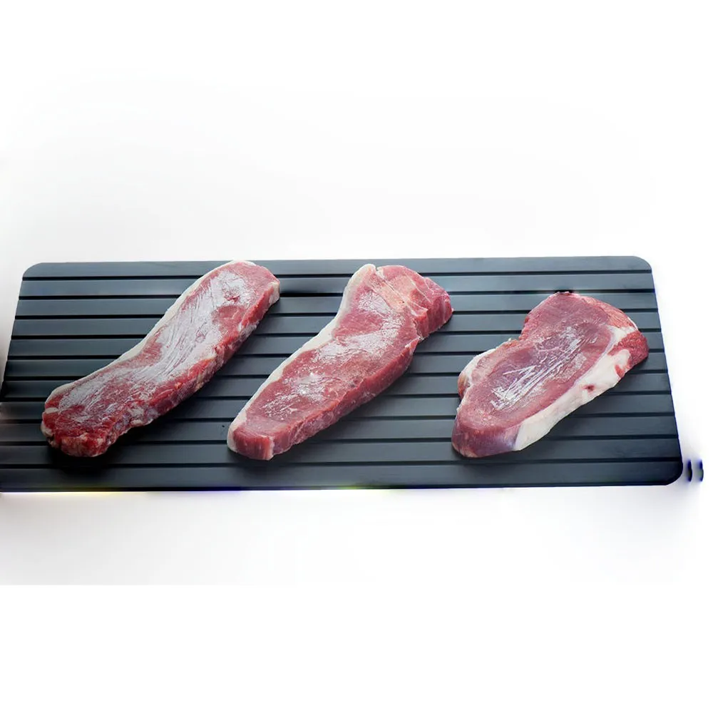 Hot Fast Defrosting Tray Kitchen Accessories Defrost Meat Or Frozen Food Board Kitchen Gadget 29.5x20.3x0.2cm Tools#ew