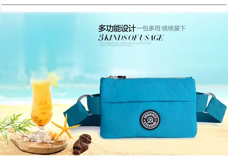 Новинка, женская сумка на пояс, модная Женская водонепроницаемая нейлоновая сумка высокого качества, Женская Портативная сумка с небольшой вместительностью