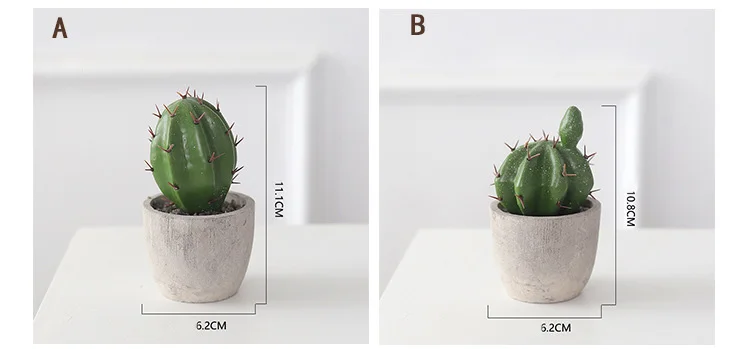 Искусственный кактус Горшечное растение милый фальшивый кактус нордический домашний садовый декор суккулентные растения для фермерского дома офисный Настольный Декор