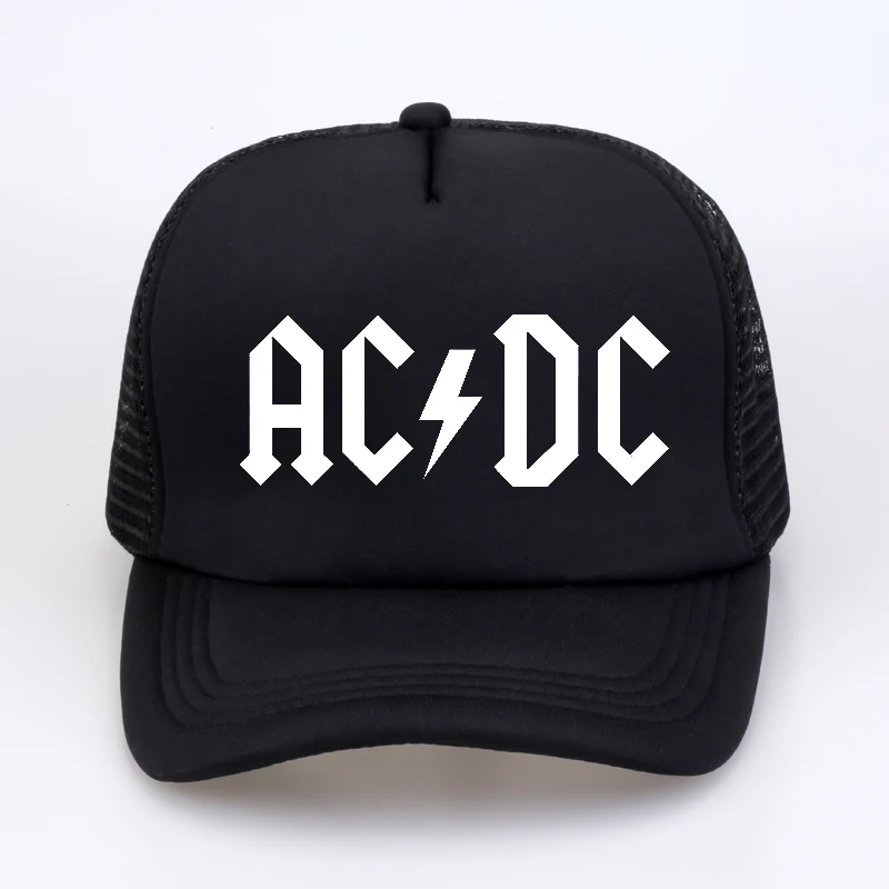 Мужские и женские крутые бейсболки группа acdc Rock Fans cap AC/DC Rock шапочки-повязки AC DC хэви-метал, рок музыка вентиляторы шапка - Цвет: Черный