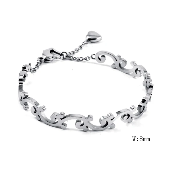 

CN-19 Silver plated Jewelry for women and men fashion Silver plated Chain Charm Flash twisted rope Bracelet