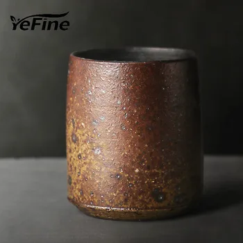 

YeFine Advanced Pottery Tea Mugs Pure Handmade Creative Coffee Mug Coarse Pottery Cups