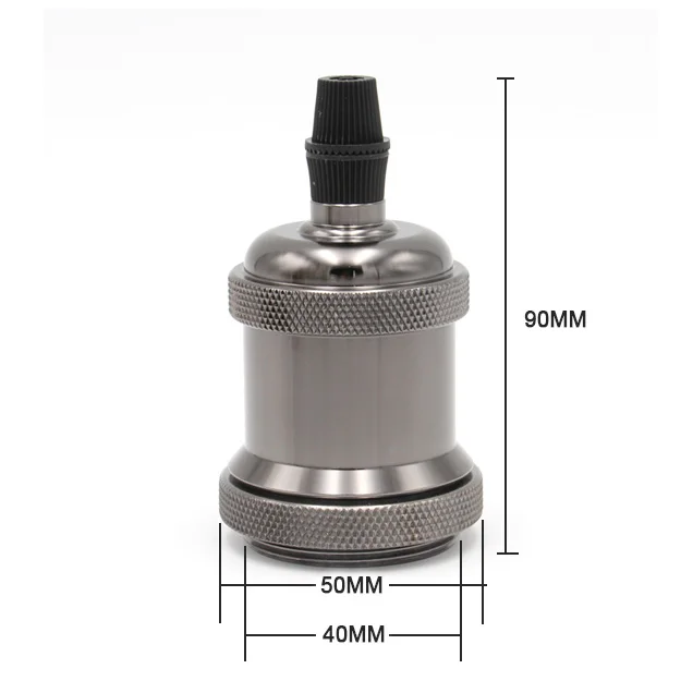 Винтажный светильник Эдисона, цоколь E26/E27, винтовая лампа, цоколь 110-240 в, патрон для лампы из сплава, промышленный Ретро светильник, Цоколь(KP-50