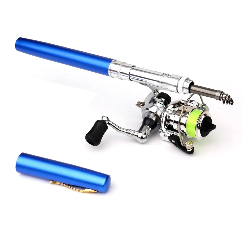 EMMROD 1M Mini Portable pen-fishing Small Sea Otter Throwing Sandpiper Rod XH1