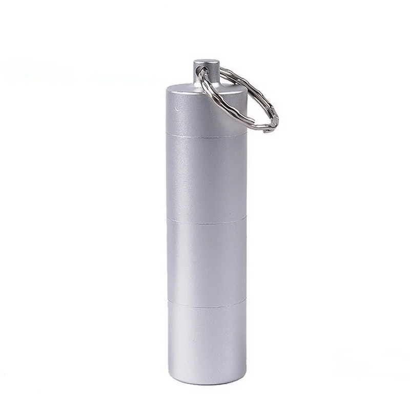 CNC aluminum waterproof pill box small portable metal sealed bottle independent multi-cell container one-week medicine can CNC aluminum waterproof pill box small portable metal sealed bottle independent multi-cell container one-week medicine can