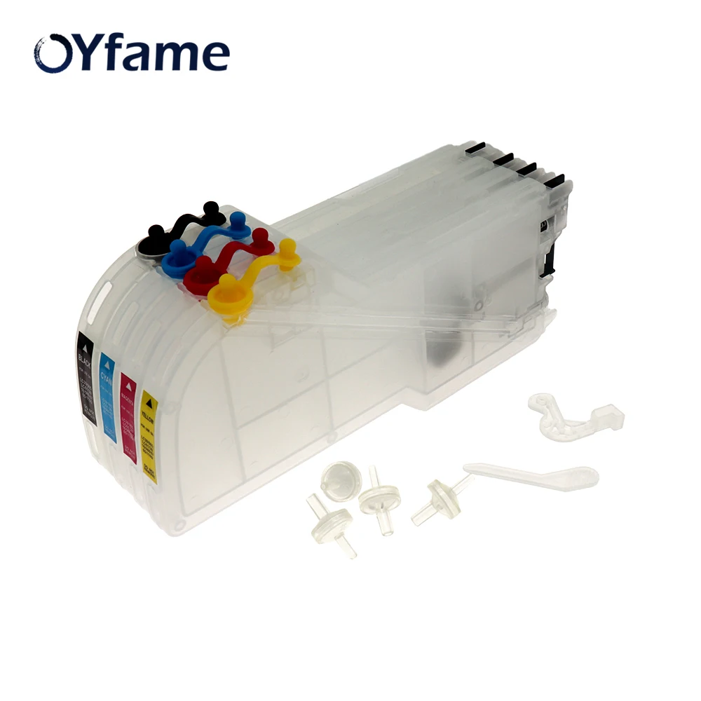 OYfame LC38 чернильный картридж LC11 LC16 LC61 LC65 LC67 LC980 LC1100 для Brother DCP J140W 145C 165C|Чернильные