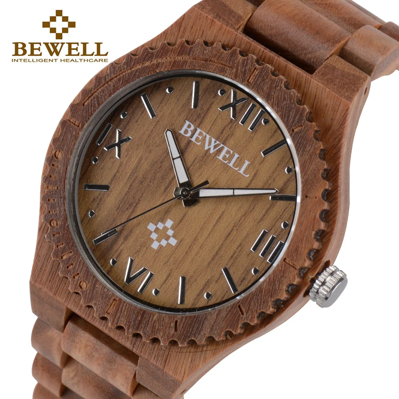 

BEWELL Wooden Watch for Man Quartz Watch Men Women Wrist Watches 2019 Brand Luxury Wristwatch Relogio Masculino Gift Box 065A