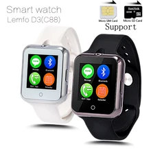 Smart watch c88 herzfrequenz kamera uhr android reloj sync notifier montre connecter bluetooth smartwatch unterstützung sim tf karte