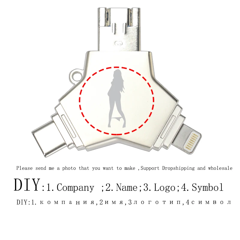 Ingelon фото палка 128gb USB3.0 32gb 64gb Флешка Мини карта памяти Флешка 32gb металлический usb для iphone 6s 7plus 8 plus X - Цвет: U016A-White-DIY