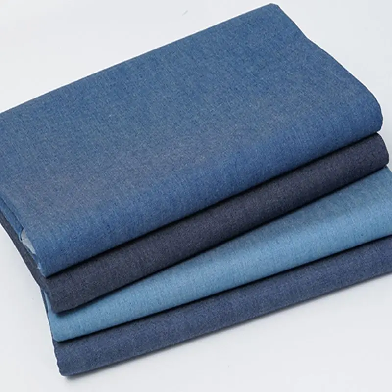 High quality Denim fabric light and breathable thin cotton denim fabric for jeans T-shirt dress and bags 45X145cm/pc TJ4512-1