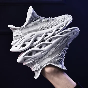 

2019 new Men Running Shoes Shock Absorption Cushion Breathable Lightweight Comfortable Footwear Outdoor Sports Sneakers walking