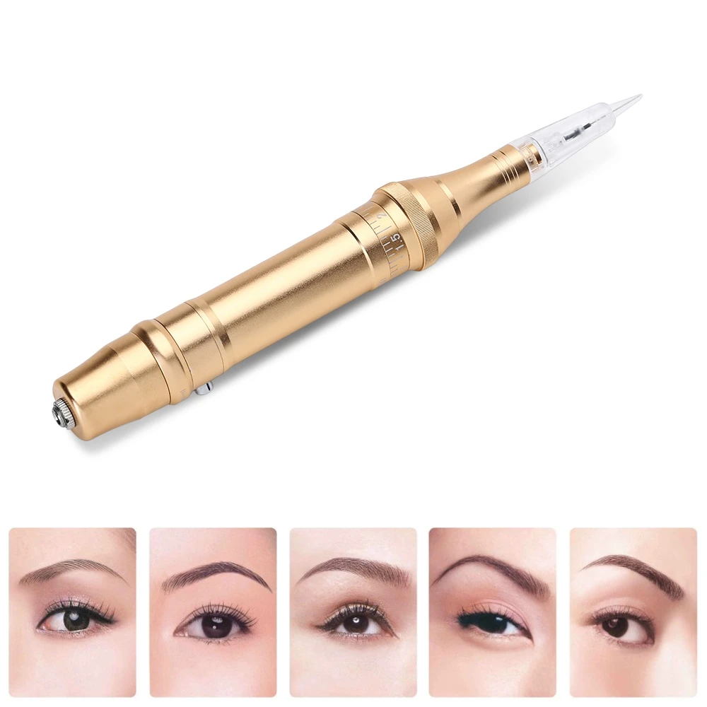 

New Professional Electric Tattoo Pen 5 Needles Tattoo Machine Permanent Makeup Automatically Machine for Eyebrow Lip Eyeliner