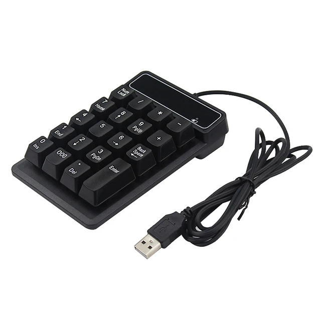 Best Price Mini 19 Keys Numeric Keypad Wired Digital Pad Mini Keyboard for Finance Accounting Bank Notebook Laptop PC Best Price Mini 19 Keys Numeric Keypad Wired Digital Pad Mini Keyboard for Finance Accounting Bank Notebook Laptop PC
