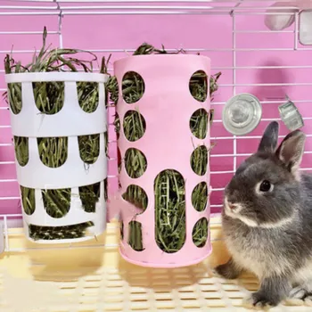 

Cute Rabbit Grass Rack Food Bowl Net for Rabbit Cattle Grass Rack Anti-waste Grass Super Installed Rabbit Supplies