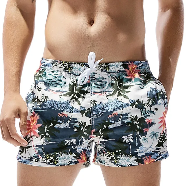 

New SEOBEAN Board Shorts Men Summer Boardshort Beachwear Mens Hawaiian Shorts Man Bermuda Beach Holiday Casual Short Homewear