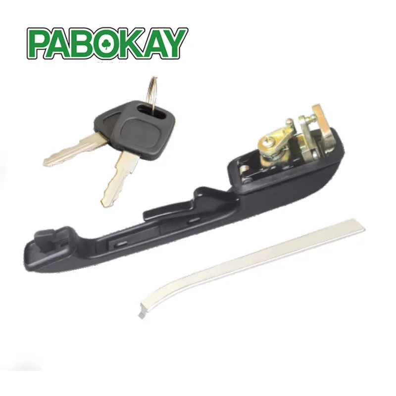 

FOR AUDI 100 200 C3 82-87 OUTER RIGHT FRONT DOOR HANDLE WITH 2 KEYS 55107137GR 443837206B 443837206C