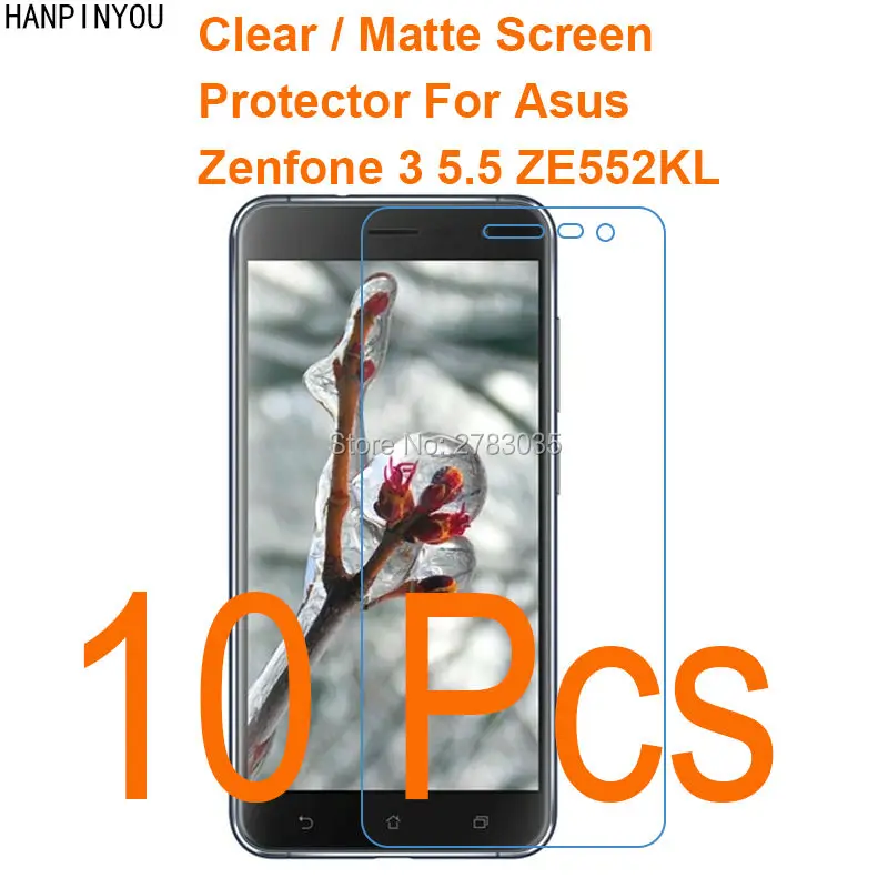 

10 Pcs/Lot For Asus Zenfone 3 ZE552KL 5.5" HD Clear/Anti-Glare Matte Screen Protector Protective Film Guard (Not Tempered Glass)