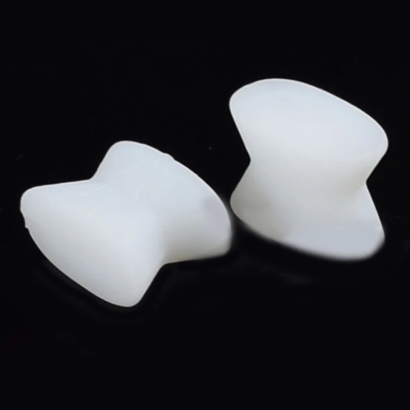 2Pcs Silicone Foot Finger Toe Separator Adjuster Hallux Valgus Pedicure Corrector Feet Care Bunion Bone Thumb Valgus Protector