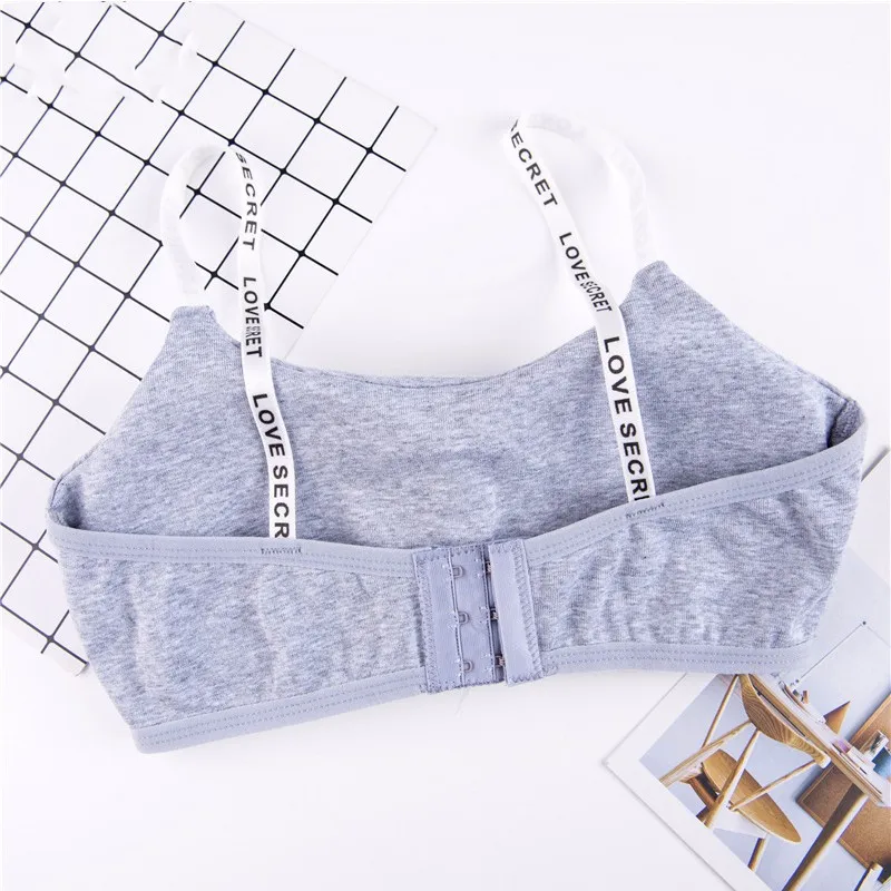 5 Colors New Fashion Bra Screw Thread Vest Top Bras For Women Letter Straps Wire Free Lingerie Women Underwear Solid Sexy Bra
